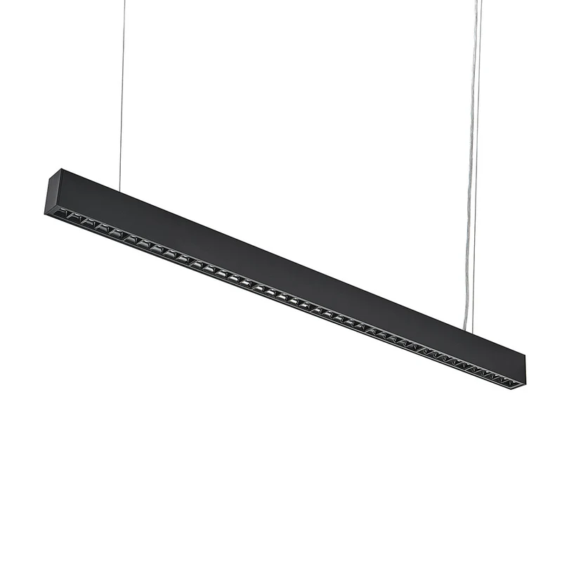 Pack de 10 - Réglette Suspendue LED 120cm 35W Noir