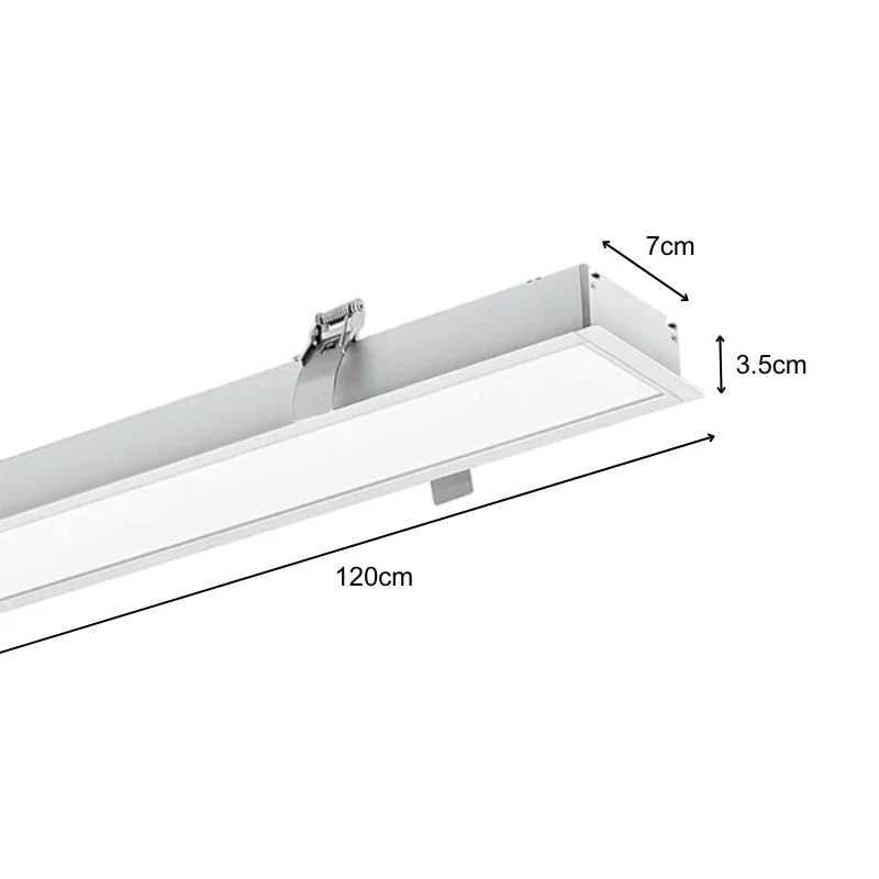 Pack de 10 - Réglette Encastrable LED 120cm 35W Blanc