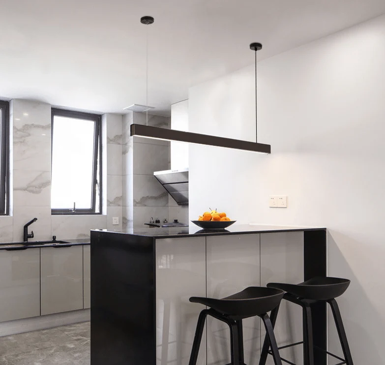 Réglette Suspendue LED 120cm 35W Noir