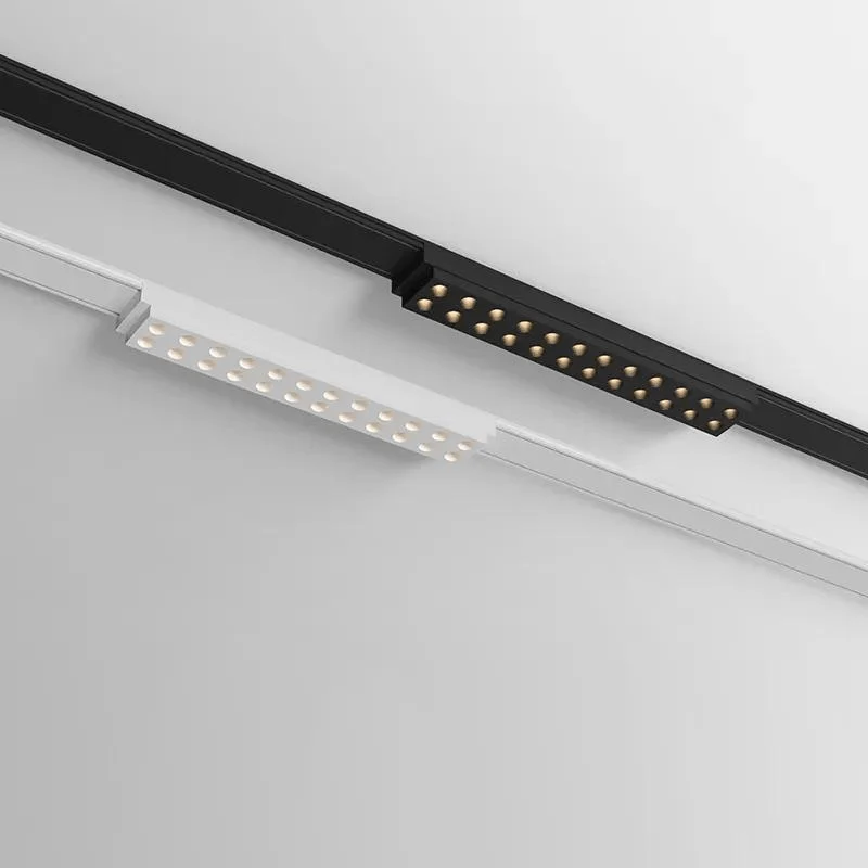 Projecteur LED 10W 24cm Noir pour Rail Magnétique Extra Plat MM30