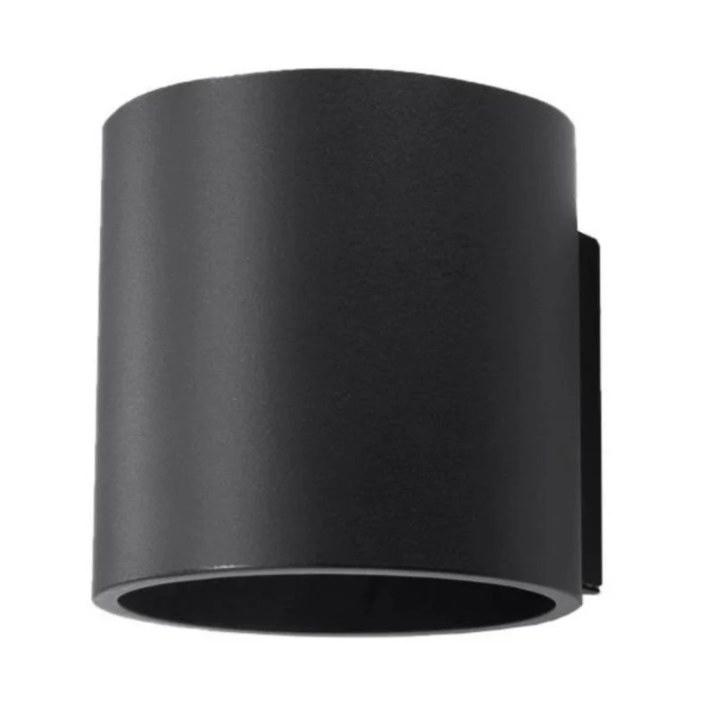 Applique Murale Cylindre Noir pour Ampoule G9