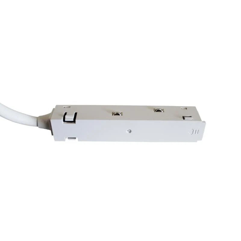 Connecteur Linéaire pour Rail Magnétique 48V 4 fils BLANC