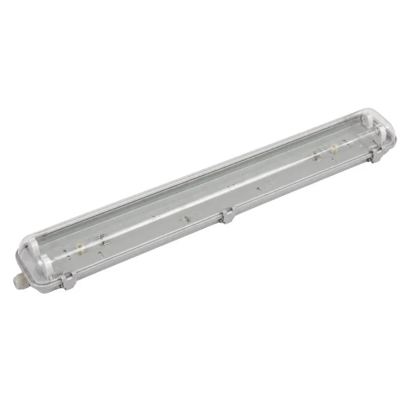 Pack de 10 - Réglette étanche double pour Tube LED T8 150cm IP65 (Boitier vide)