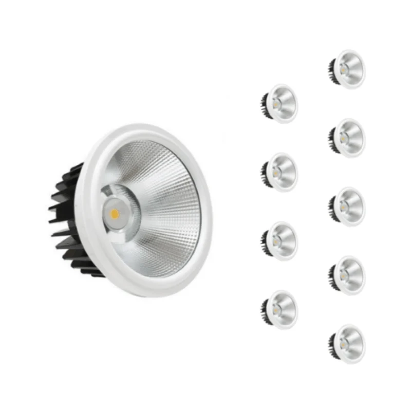 Pack de 10 - Ampoule LED 20W AR111 COB Rond