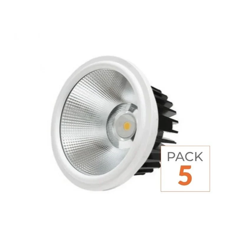Pack de 5 - Ampoule LED 20W AR111 COB Rond