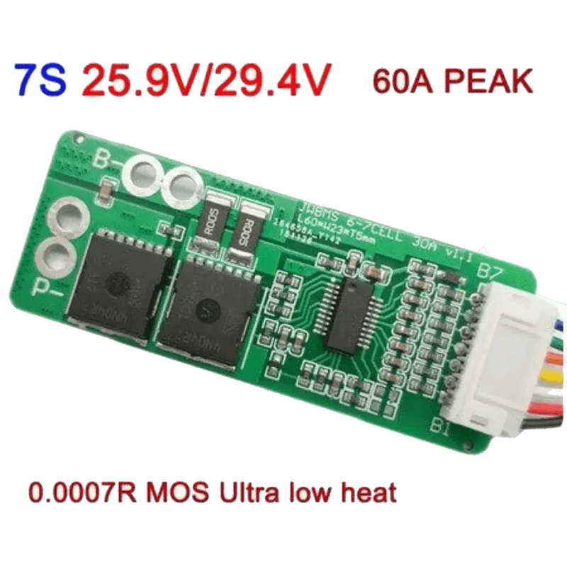 BMS Li-ion 7S 25.9V 30A pour batterie 29.4V