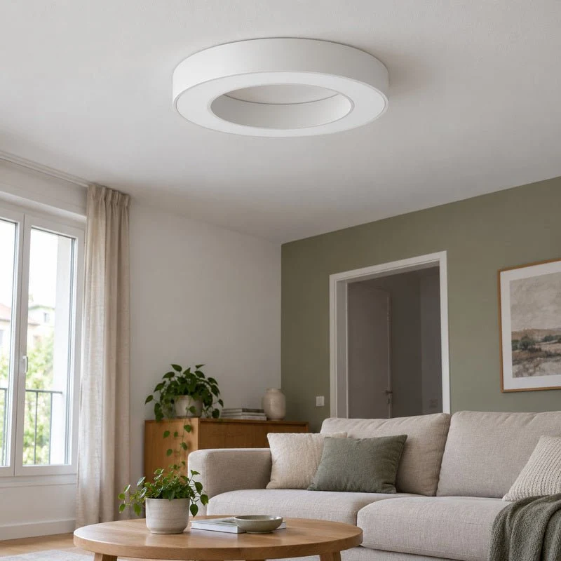 Plafonnier LED Blanc Rond 36W 50cm