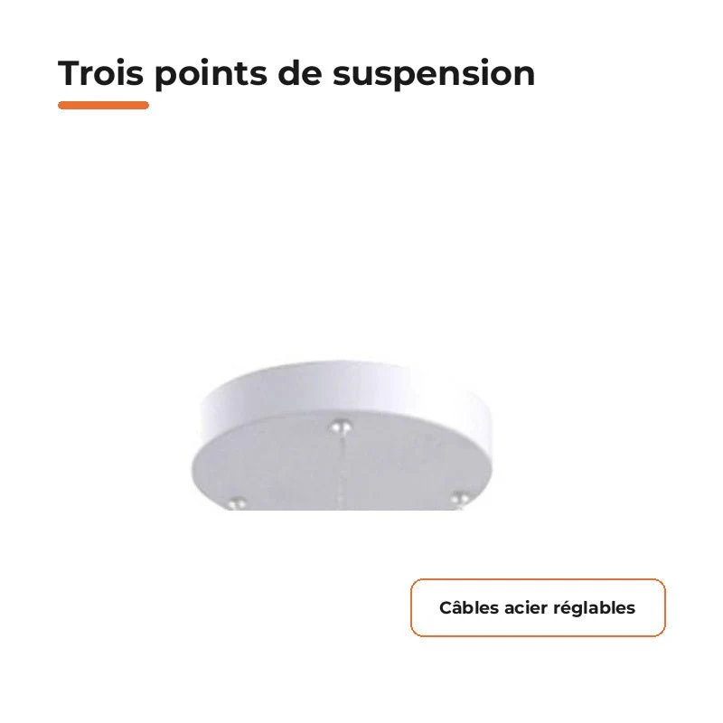 Kit de suspension pour Plafonnier - Blanc