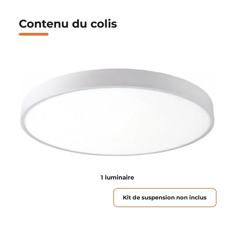 Plafonnier LED Blanc 30W 40cm