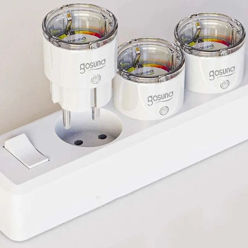 Prise Connectée Intelligente WiFi 2.4GHz 10A Blanche (Lot de 2)