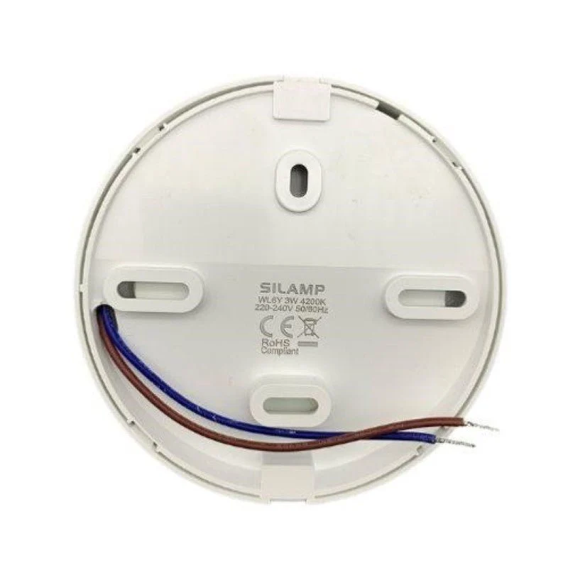 Balise LED Saillie 3W 220V 120° Rond Blanc pour Escalier
