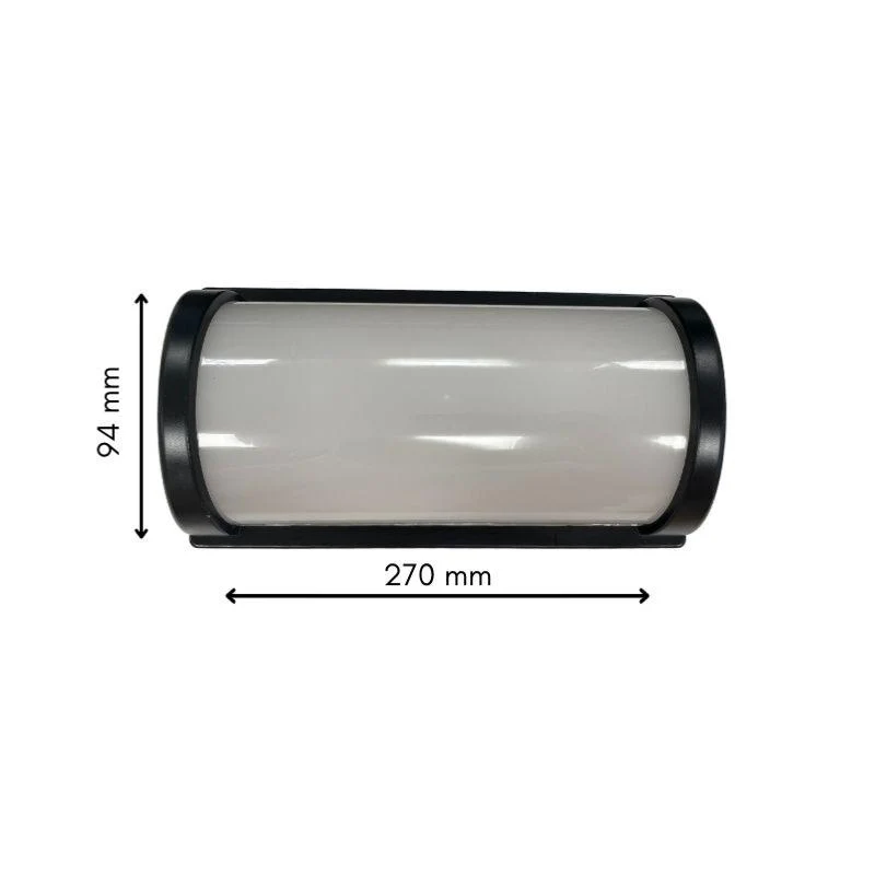 Applique Murale LED 20W Noire Rectangulaire IP65