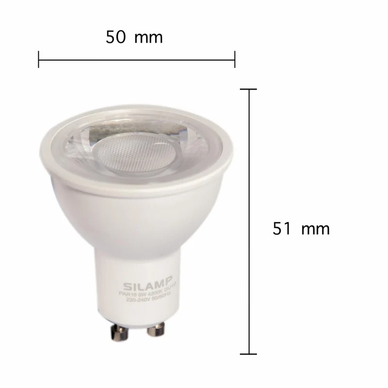 Ampoule LED GU10 Dimmable 8W 220V SMD2835 PAR16 60° - Pack de 10