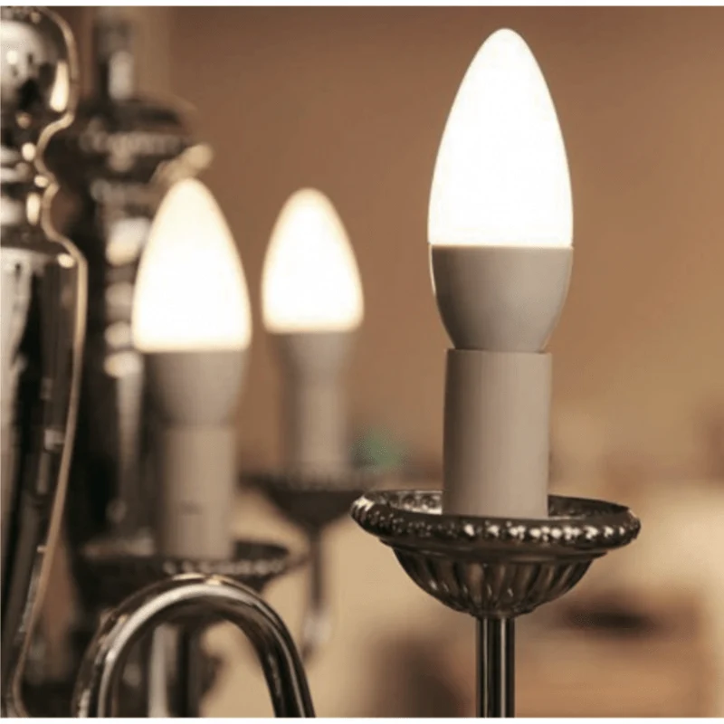 Pack de 5 - Ampoule LED Connectée WiFi E14 5.5W RGBW C37