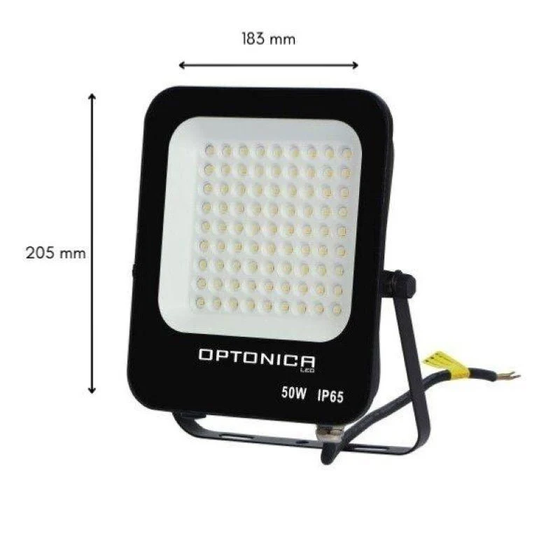 Pack de 10 - Projecteur LED Extérieur SMD 50W IP65 Noir