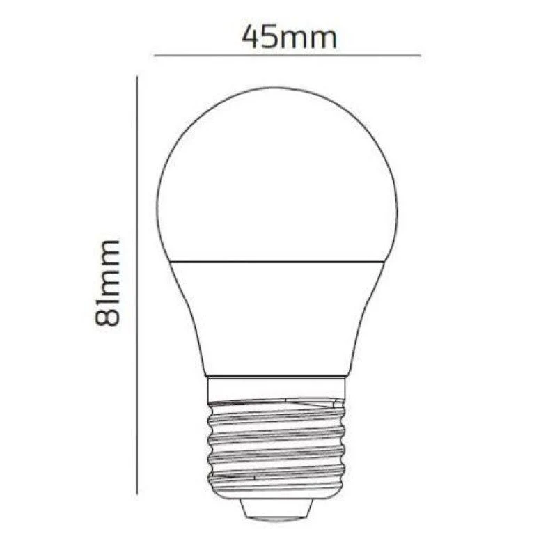 Ampoule LED Connectée WiFi E27 4.5W G45 RGBW