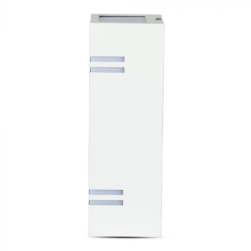 Applique Murale LED Blanche Carrée IP44 Double Faisceau GU10