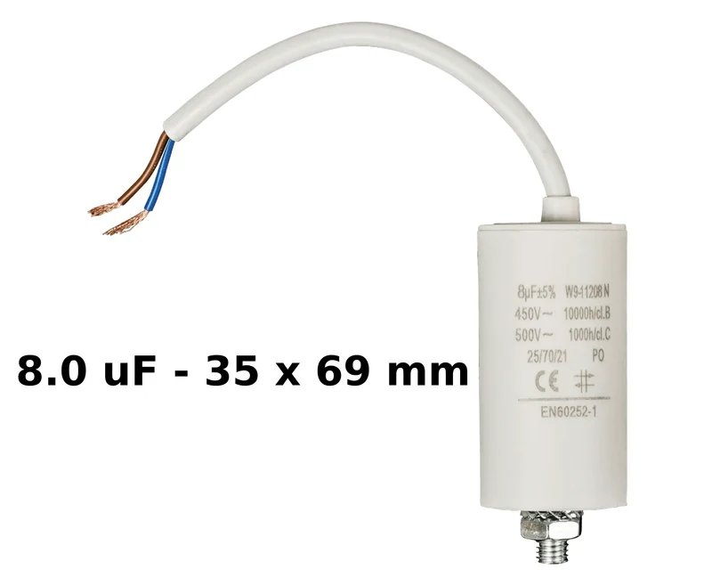 Condensateurs avec fils 450V de 2.0uF à 60uF