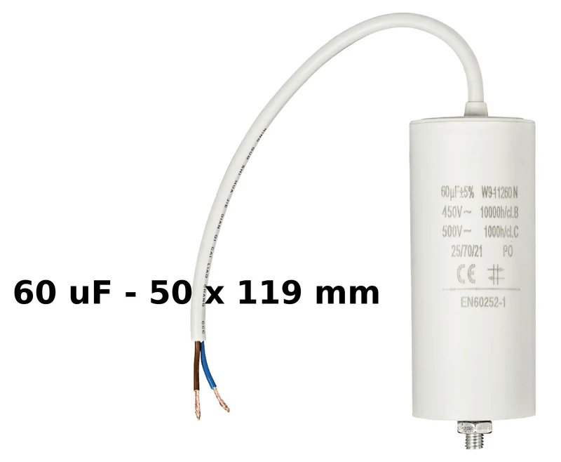 Condensateurs avec fils 450V de 2.0uF à 60uF