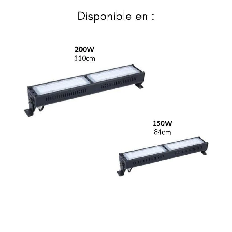 Suspension Linéaire Industrielle LED 200W IP44