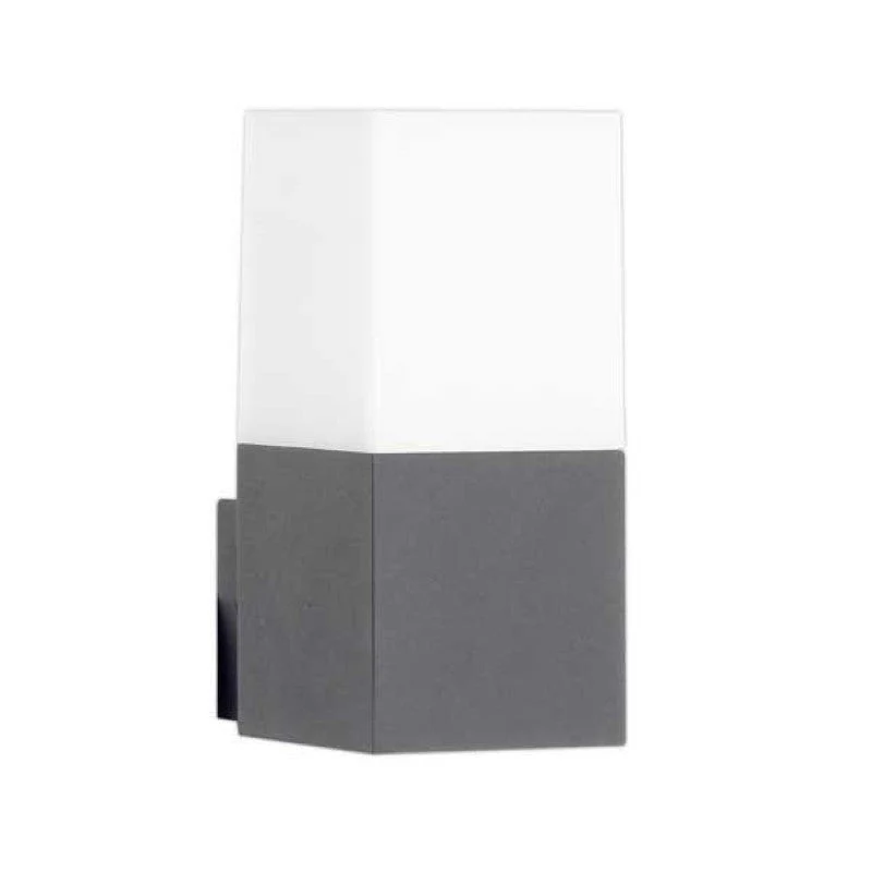 Applique Murale Grise LED IP44 Alu pour ampoule E27