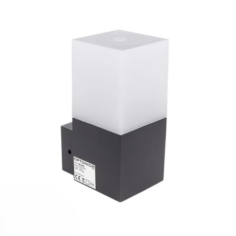 Applique Murale Grise LED IP44 Alu pour ampoule E27