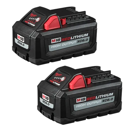 Batteries M18™ REDLITHIUM™ HIGH OUTPUT™ XC6.0 (paquet de 2)