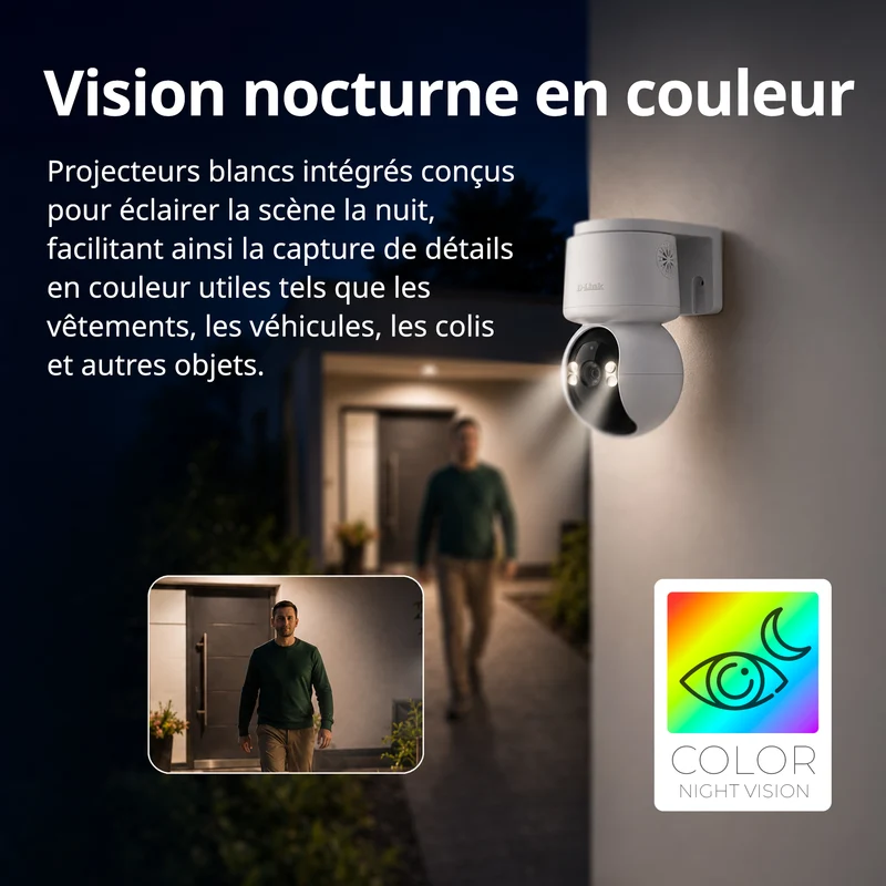 COMING SOON - 360 Degree View 2K Pan & Tilt Outdoor WiFi 6 Security Camera - DCS-6530