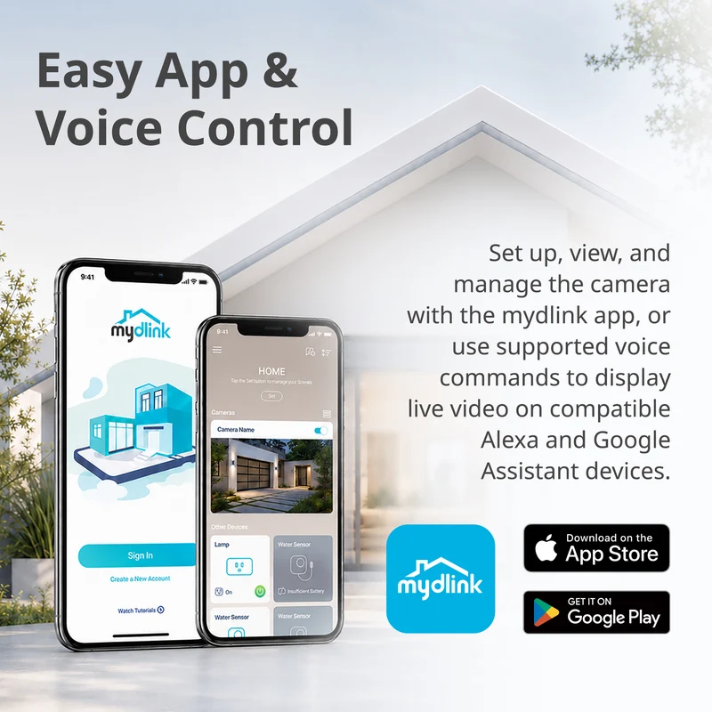 COMING SOON - 360 Degree View 2K Pan & Tilt Outdoor WiFi 6 Security Camera - DCS-6530