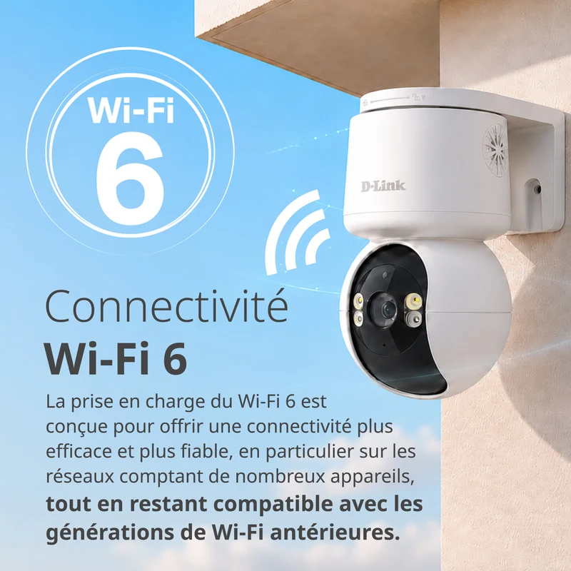 COMING SOON - 360 Degree View 2K Pan & Tilt Outdoor WiFi 6 Security Camera - DCS-6530