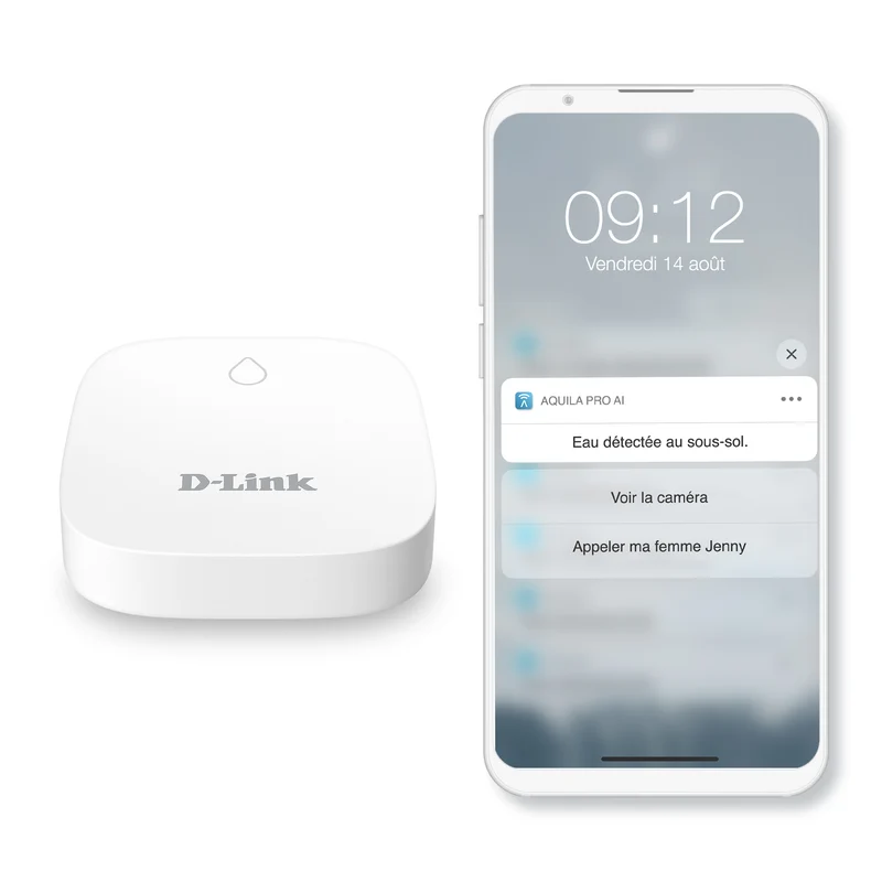 D-Link Expandable Smart Wi-Fi Water Leak Sensor Starter Kit (SW-A11KT) plus D-Link Wi-Fi Smart Plug (PM-01M) - Special Bundle