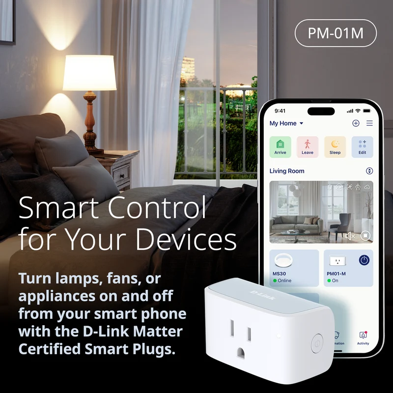 D-Link Expandable Smart Wi-Fi Water Leak Sensor Starter Kit (SW-A11KT) plus D-Link Wi-Fi Smart Plug (PM-01M) - Special Bundle