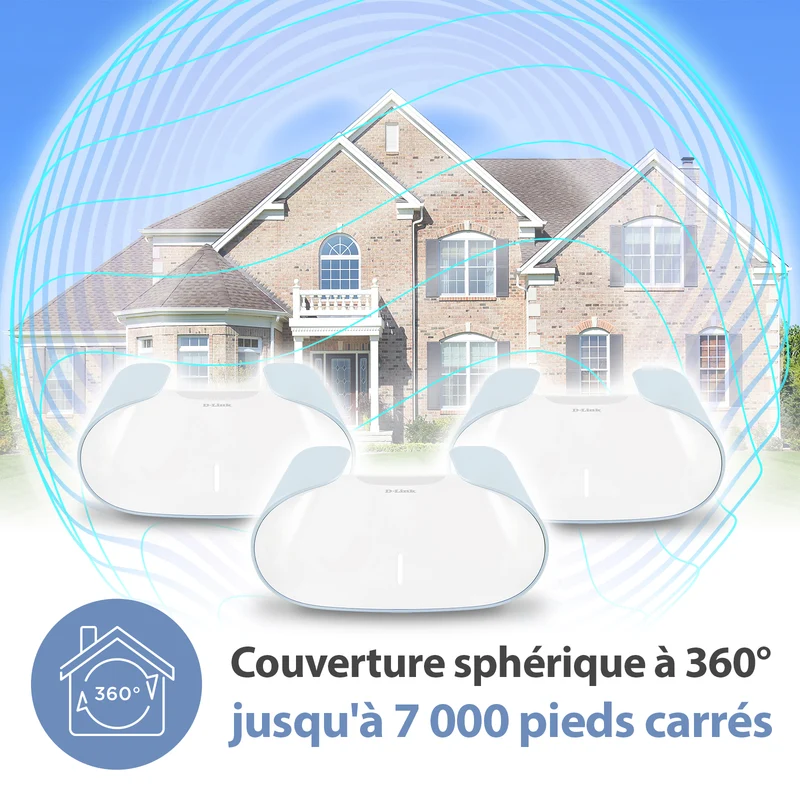 D-Link AQUILA PRO AI AX3000 Wi-Fi 6 Smart Mesh System (3-Pack) - M30/3