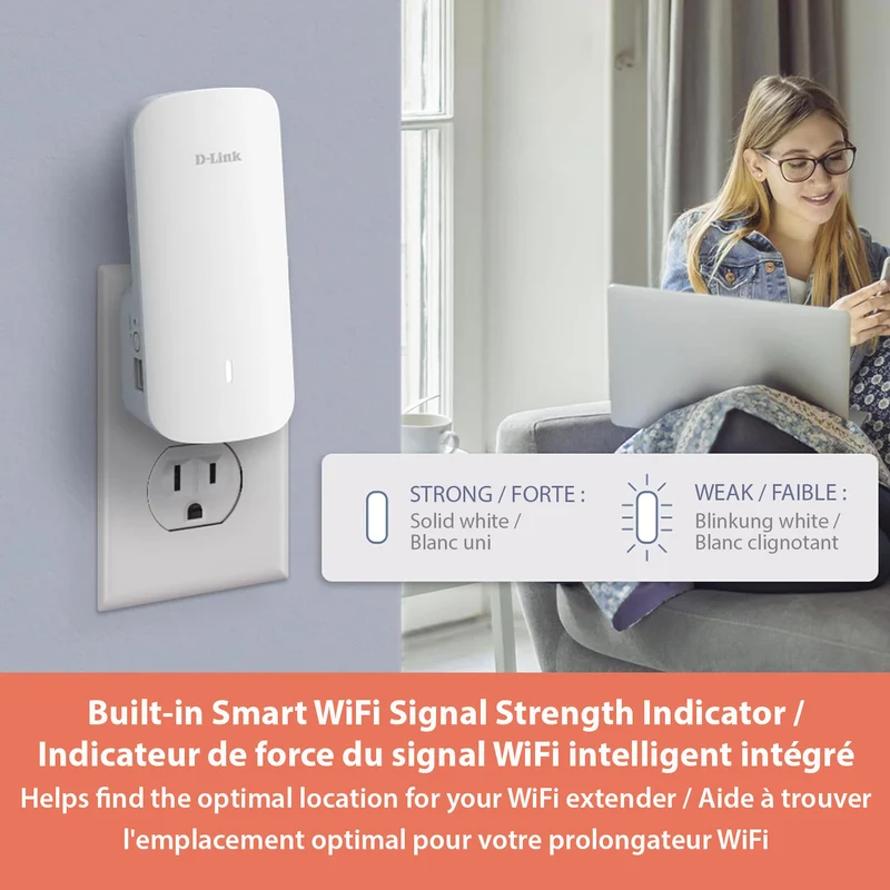 [Certified Open Box] AQUILA PRO AI AX3000 Wi-Fi 6 Smart Mesh Extender - E30/RE
