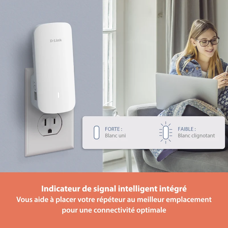 [Certified Open Box] AQUILA PRO AI AX3000 Wi-Fi 6 Smart Mesh Extender - E30/RE