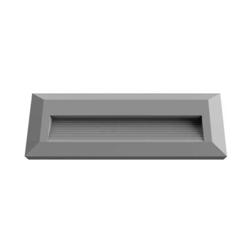 Balise LED en Saillie Rectangle 3W 220V 65° Grise IP65 pour Escaliers