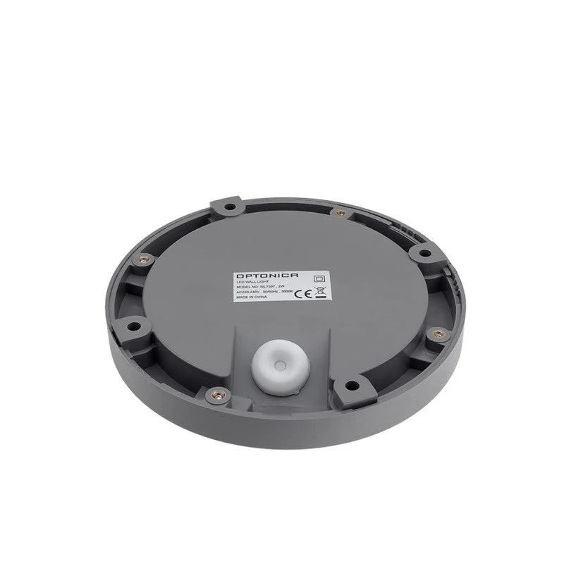 Balise LED Saillie Ronde 2W 220V 55° Grise IP65 pour Escaliers