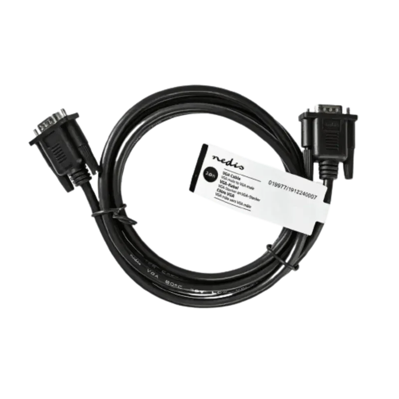 Câble Vidéo VGA Mâle vers VGA Mâle 2M
