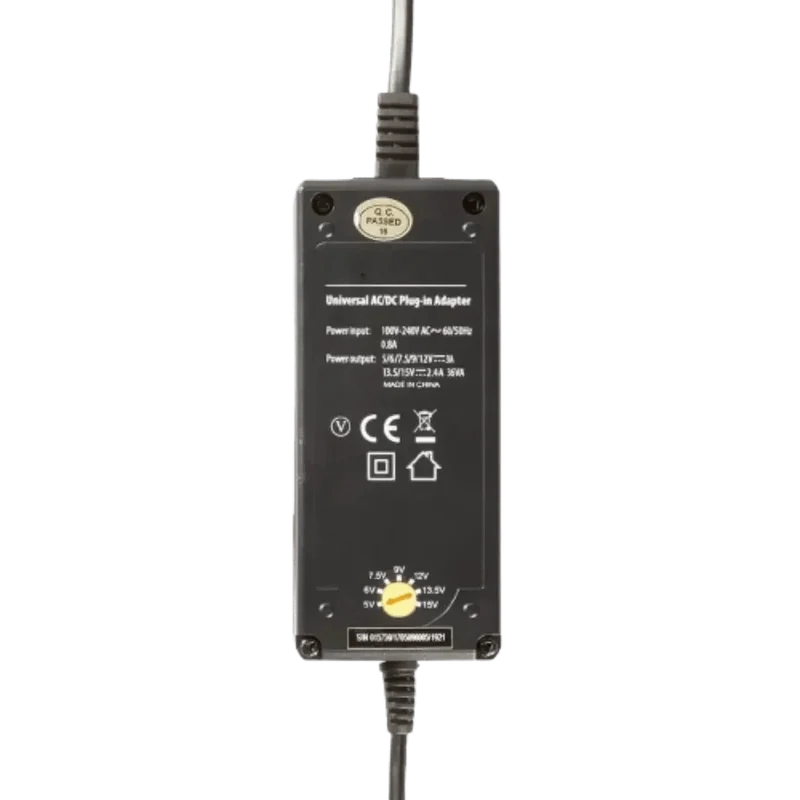 Adaptateur Secteur Universel AC/DC Sortie 5-15V 2400mA à 3000mA