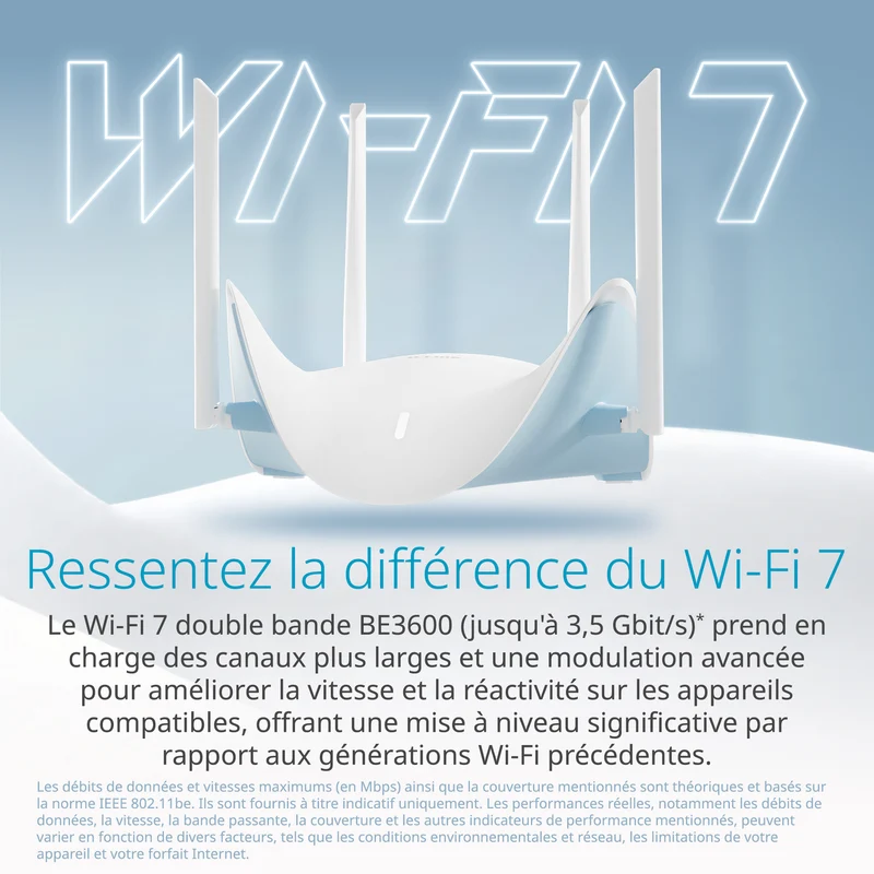D-Link BE3600 Dual-Band Wi-Fi 7 Smart Router - R36