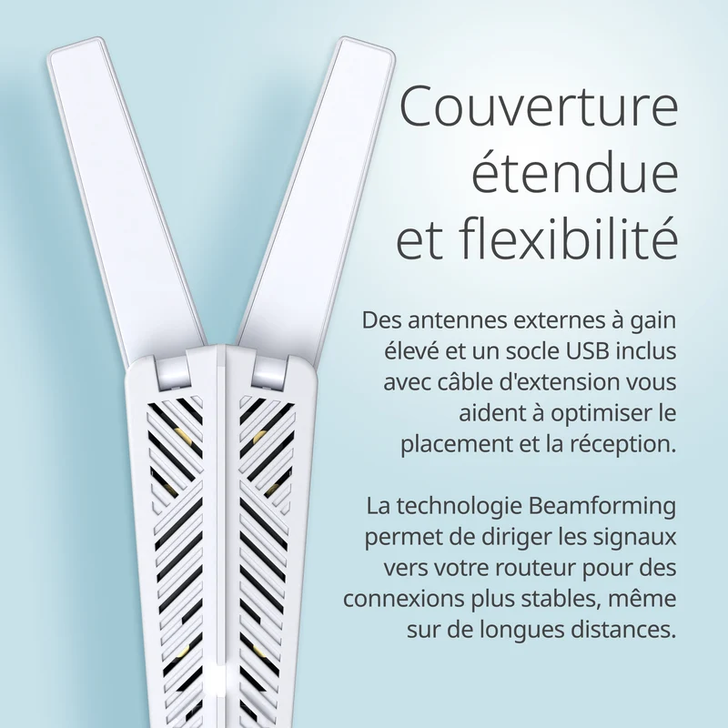 D-Link BE6500 Tri-Band Wi-Fi 7 Wireless USB 3.0 Adapter (AE65U) for Desktop or Laptop PC