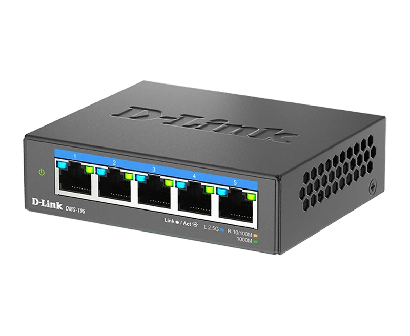 [Certified Refurbished] 5-Port Multi-Gigabit Unmanaged Switch - DMS-105/RE
