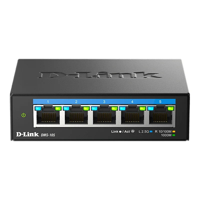 [Certified Refurbished] 5-Port Multi-Gigabit Unmanaged Switch - DMS-105/RE
