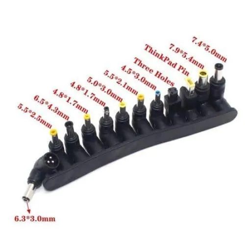 Adaptateur DC 5.5x2.1mm avec embouts