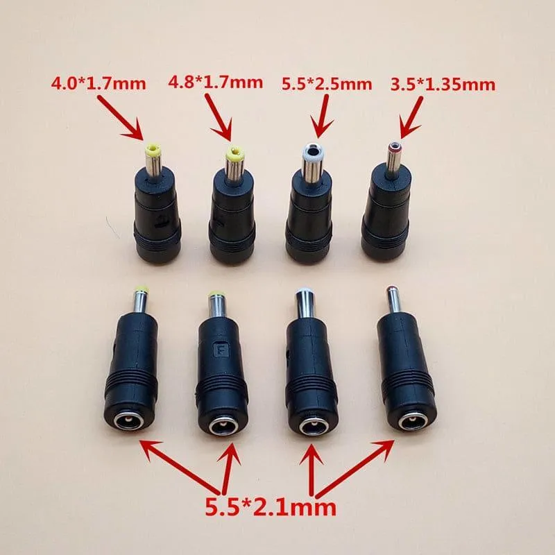 Adaptateur DC 5.5x2.1mm avec embouts