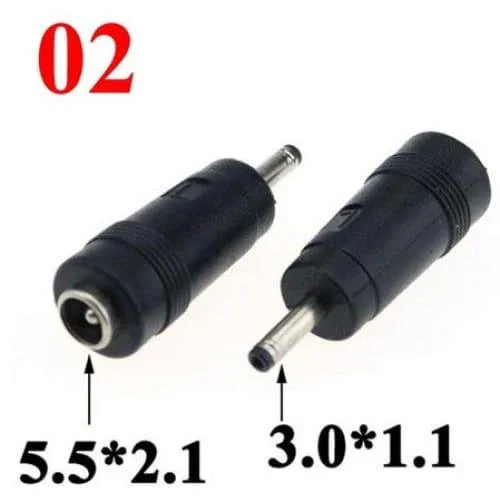 Adaptateur DC 5.5x2.1mm avec embouts