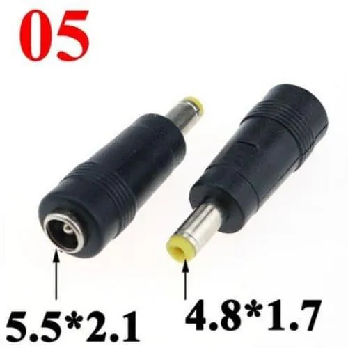 Adaptateur DC 5.5x2.1mm avec embouts