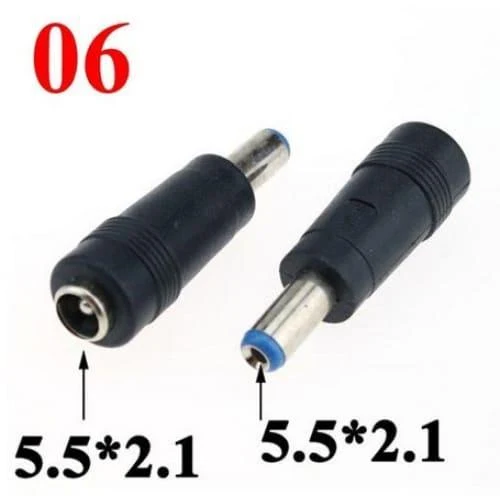 Adaptateur DC 5.5x2.1mm avec embouts