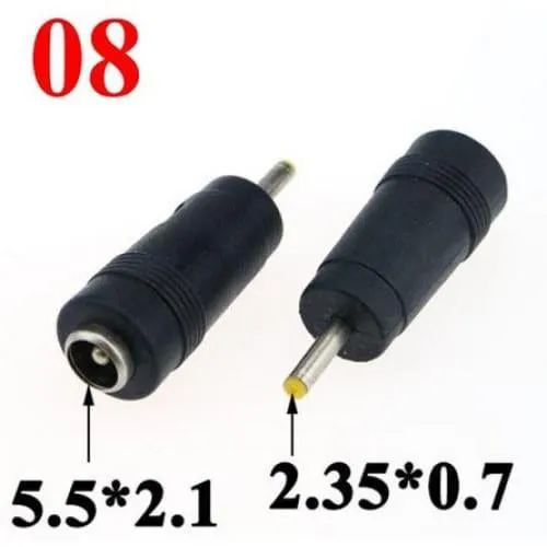 Adaptateur DC 5.5x2.1mm avec embouts