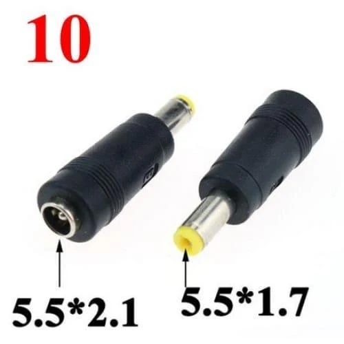 Adaptateur DC 5.5x2.1mm avec embouts